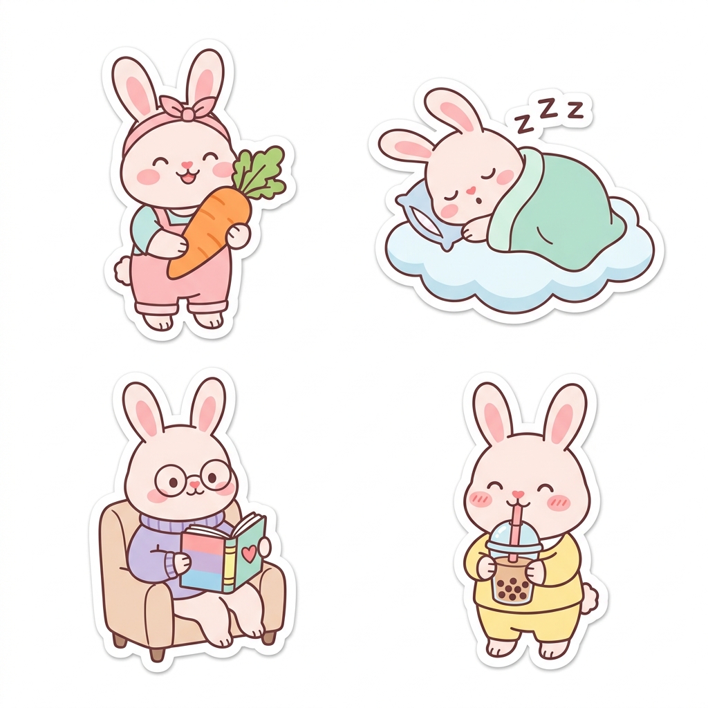 토끼 스티커
